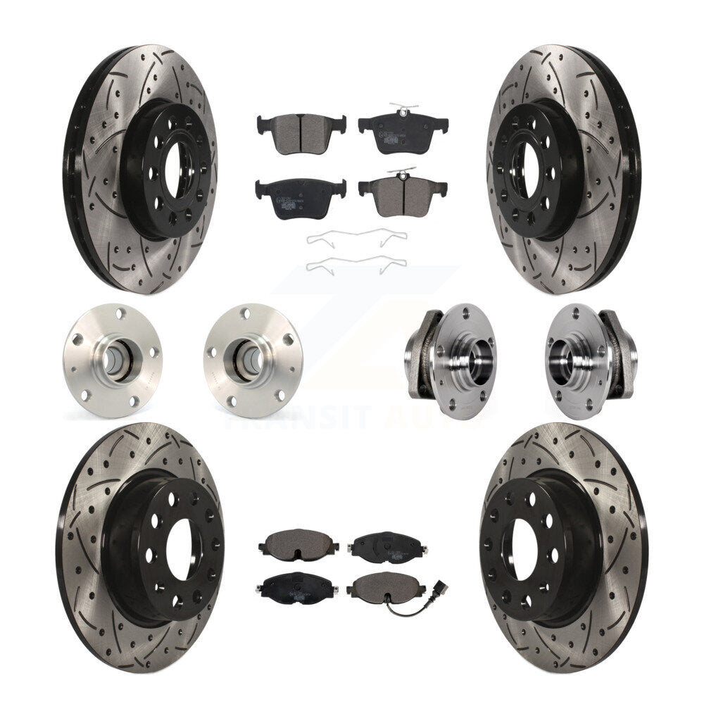 Transit Auto KBB-123733 Wheel Bearing and Hub Assembly for 2016 Audi A3 - Front and Rear product image