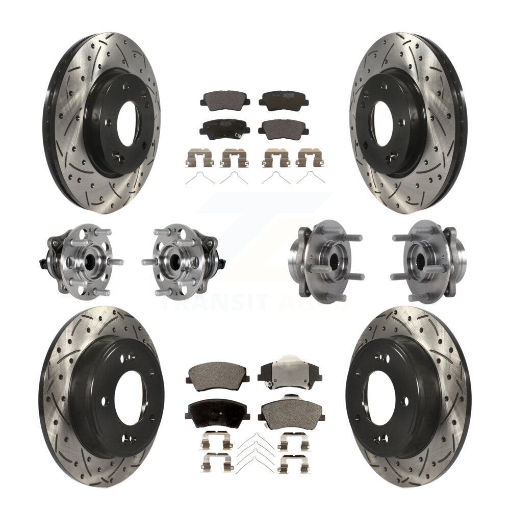 Transit Auto KBB-123743 Wheel Bearing and Hub Assembly for 2017-2020 Hyundai Elantra - Front and Rear product image
