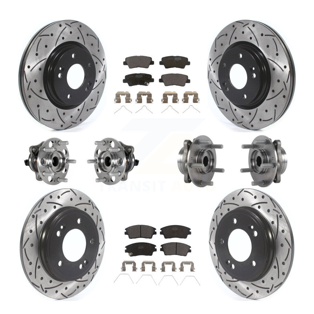 Transit Auto KBB-123744 Wheel Bearing and Hub Assembly for 2017-2020 Hyundai Elantra - Front and Rear product image