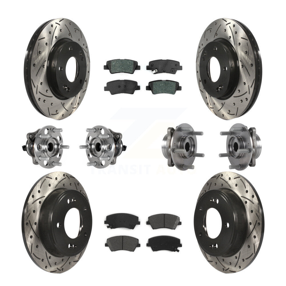 Transit Auto KBB-123761 Wheel Bearing and Hub Assembly for 2017-2020 Hyundai Elantra - Front and Rear product image