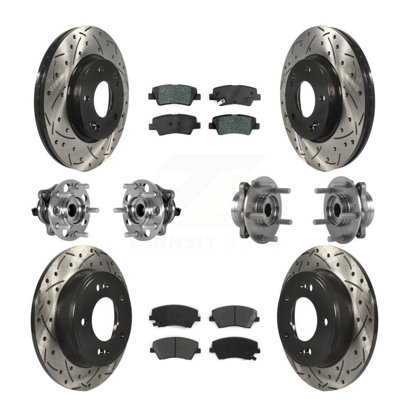 Transit Auto KBB-123761 Wheel Bearing and Hub Assembly for 2017-2020 Hyundai Elantra - Front and Rear product image