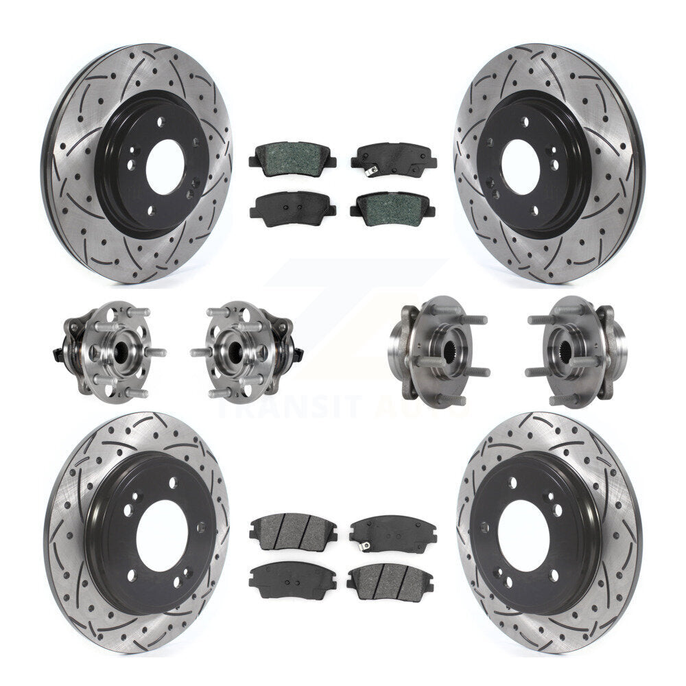 Transit Auto KBB-123762 Wheel Bearing and Hub Assembly for 2017-2020 Hyundai Elantra - Front and Rear product image