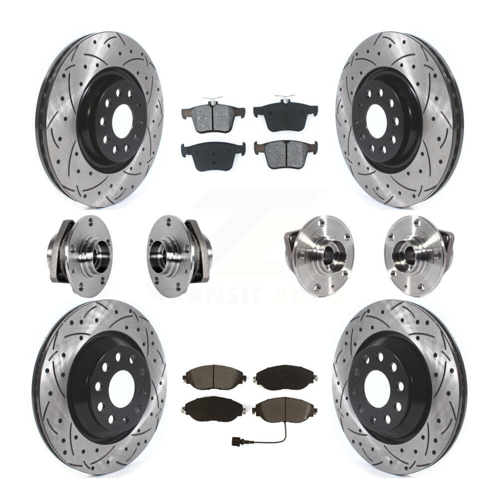Transit Auto KBB-123765 Wheel Bearing and Hub Assembly for 2015-2020 Audi S3, Volkswagen Golf R - Front and Rear product image