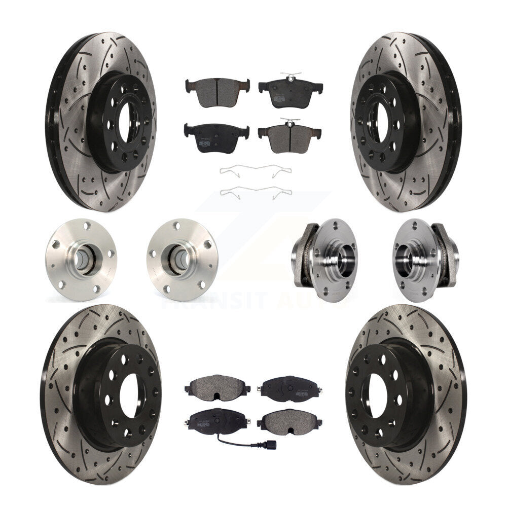 Transit Auto KBB-123813 Wheel Bearing and Hub Assembly for 2016 Audi A3 - Front and Rear product image
