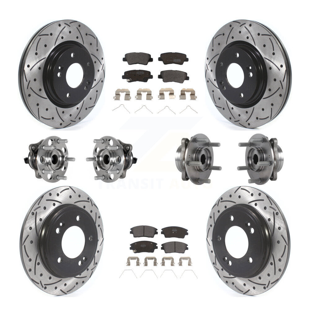 Transit Auto KBB-123814 Wheel Bearing and Hub Assembly for 2017-2020 Hyundai Elantra - Front and Rear product image