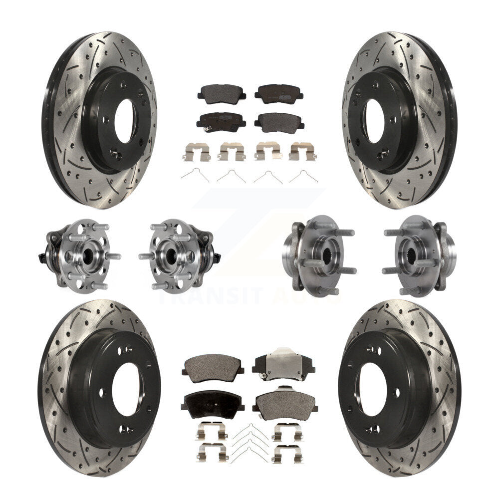 Transit Auto KBB-123815 Wheel Bearing and Hub Assembly for 2017-2020 Hyundai Elantra - Front and Rear product image