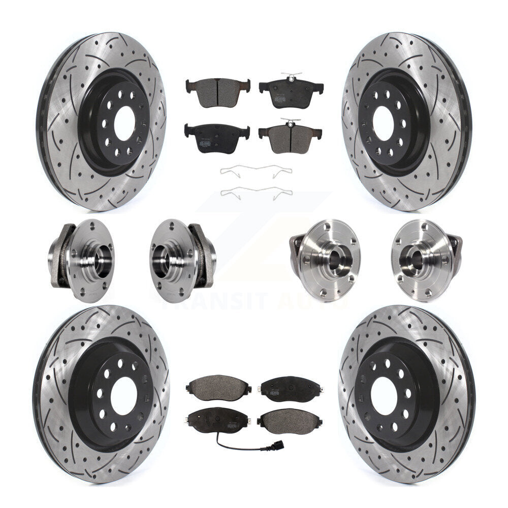 Transit Auto KBB-123820 Wheel Bearing and Hub Assembly for 2015-2020 Audi S3, Volkswagen Golf R - Front and Rear product image