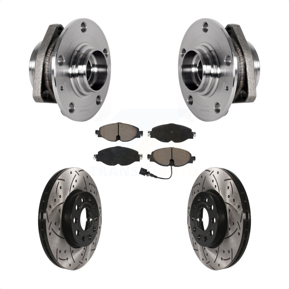 Transit Auto KBB-123835 Wheel Bearing and Hub Assembly for 2016 Audi A3 - Front product image