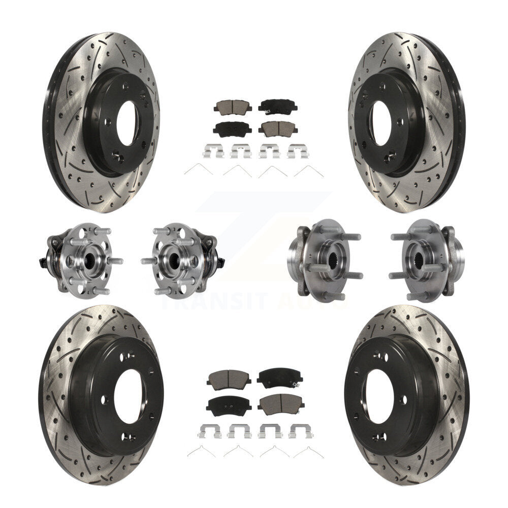 Transit Auto KBB-123851 Wheel Bearing and Hub Assembly for 2017-2020 Hyundai Elantra - Front and Rear product image