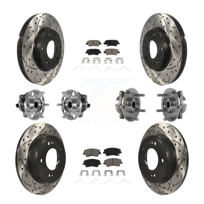 Transit Auto KBB-123851 Wheel Bearing and Hub Assembly for 2017-2020 Hyundai Elantra - Front and Rear product image