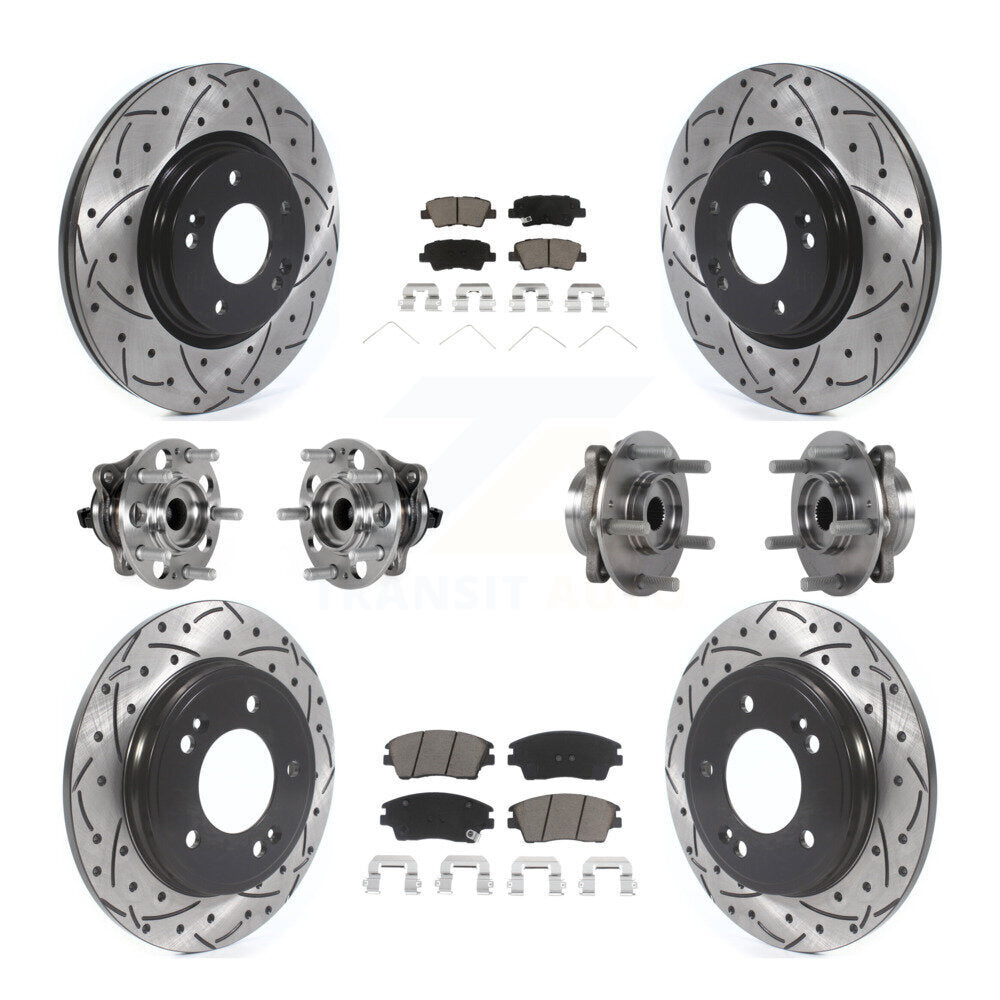 Transit Auto KBB-123852 Wheel Bearing and Hub Assembly for 2017-2020 Hyundai Elantra - Front and Rear product image