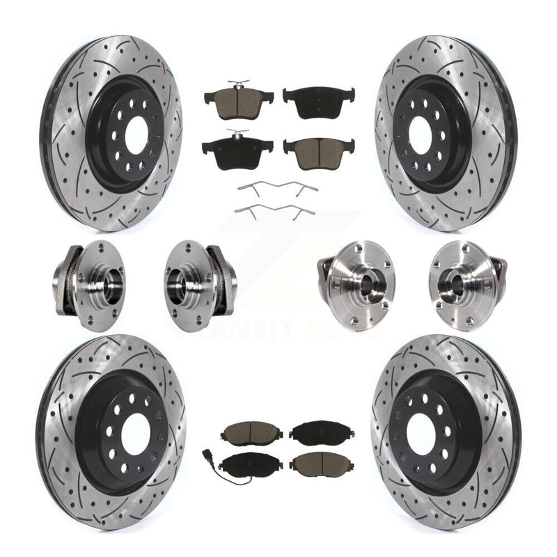 Transit Auto KBB-123858 Wheel Bearing and Hub Assembly for 2015-2020 Audi S3, Volkswagen Golf R - Front and Rear product image
