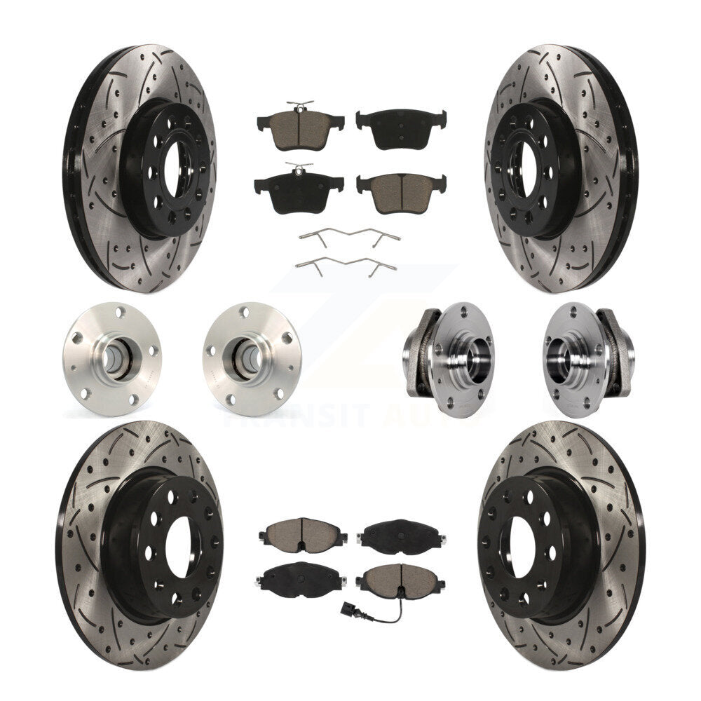 Transit Auto KBB-123861 Wheel Bearing and Hub Assembly for 2016 Audi A3 - Front and Rear product image