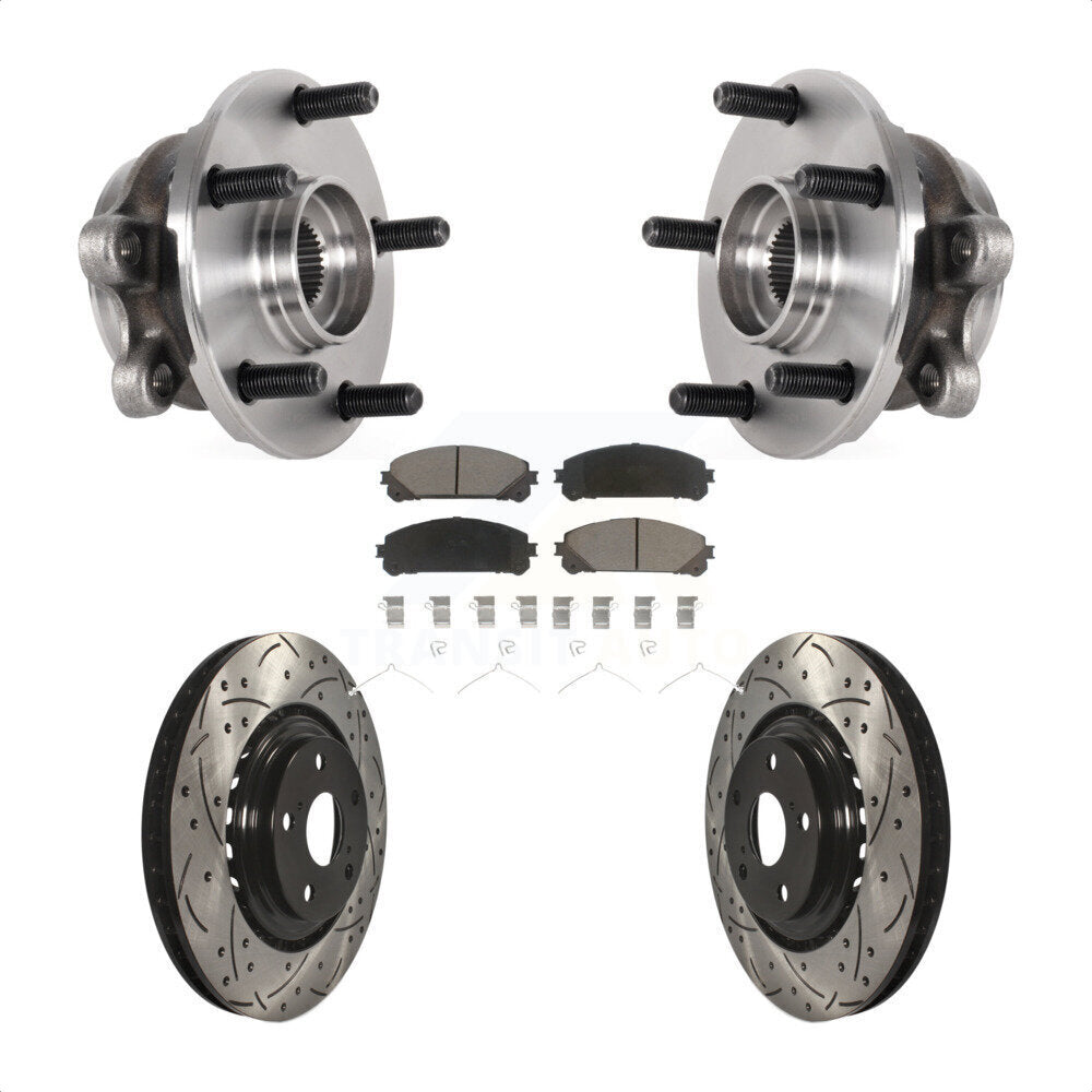 Transit Auto KBB-125505 Wheel Bearing and Hub Assembly for 2015-2021 Lexus NX300h, Lexus NX300, Lexus NX200t - Front product image