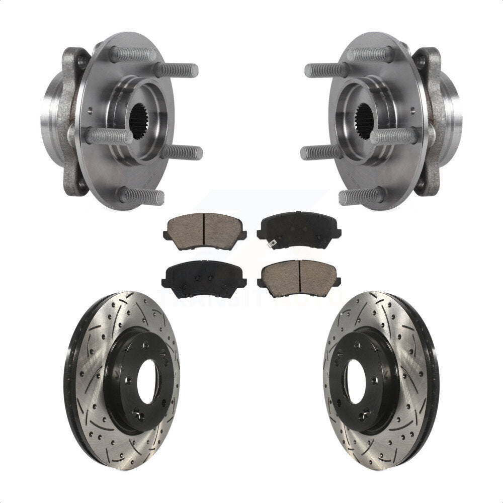 Transit Auto KBB-125516 Wheel Bearing and Hub Assembly for 2017-2021 Hyundai Veloster, Hyundai Elantra GT - Front product image