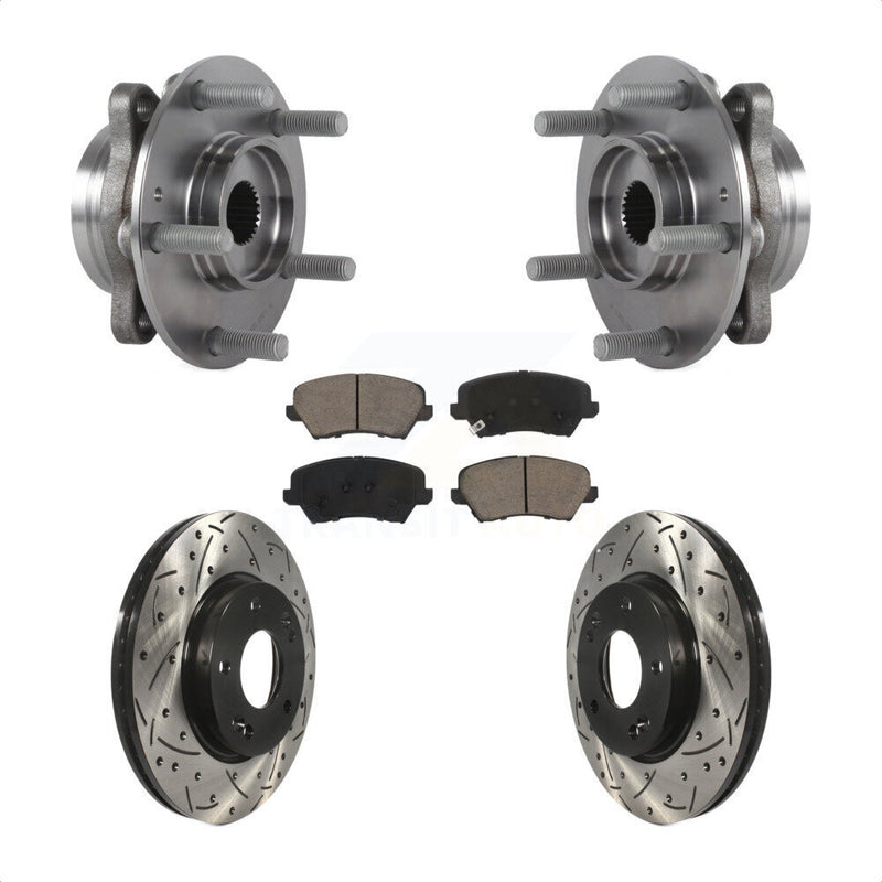 Transit Auto KBB-125516 Wheel Bearing and Hub Assembly for 2017-2021 Hyundai Veloster, Hyundai Elantra GT - Front product image
