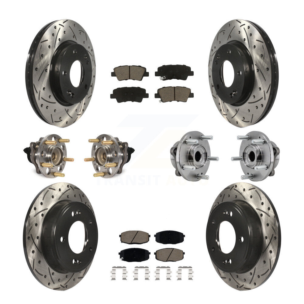 Transit Auto KBB-126955 Wheel Bearing and Hub Assembly for 2017-2019 Kia Soul - Front and Rear product image