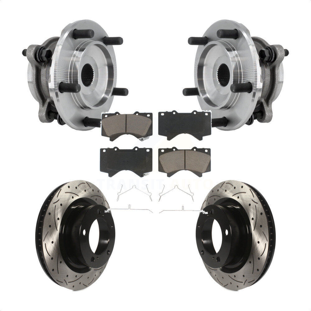 Transit Auto KBB-126990 Wheel Bearing and Hub Assembly for 2007-2018 Toyota Sequoia, Toyota Tundra - Front product image