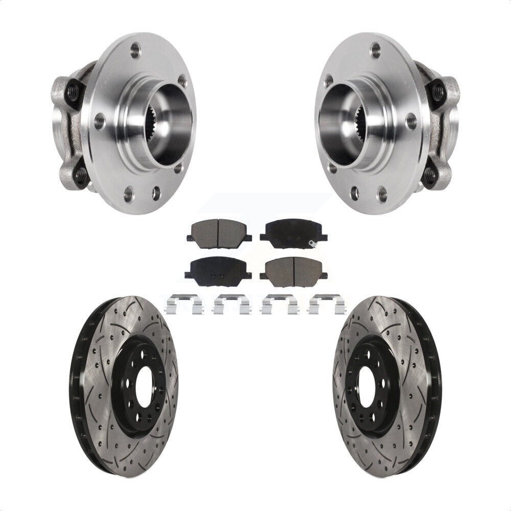 Transit Auto KBB-126999 Wheel Bearing and Hub Assembly for 2015-2022 Jeep Compass, Fiat 500X, Jeep Renegade - Front product image