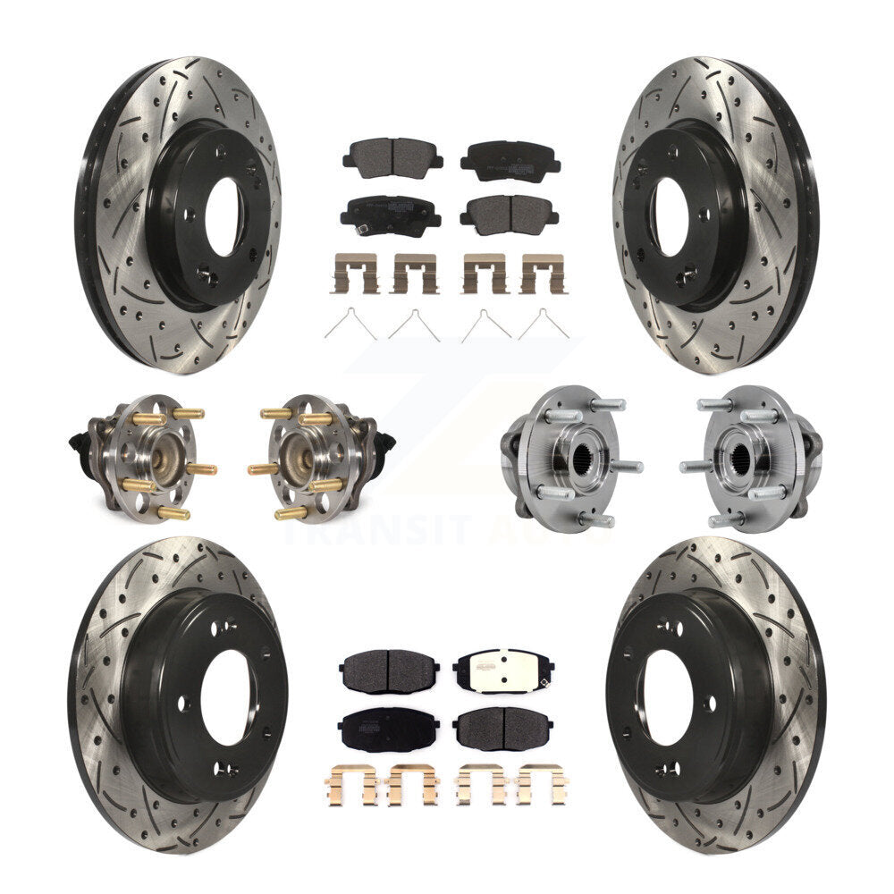 Transit Auto KBB-127041 Wheel Bearing and Hub Assembly for 2017-2019 Kia Soul - Front and Rear product image