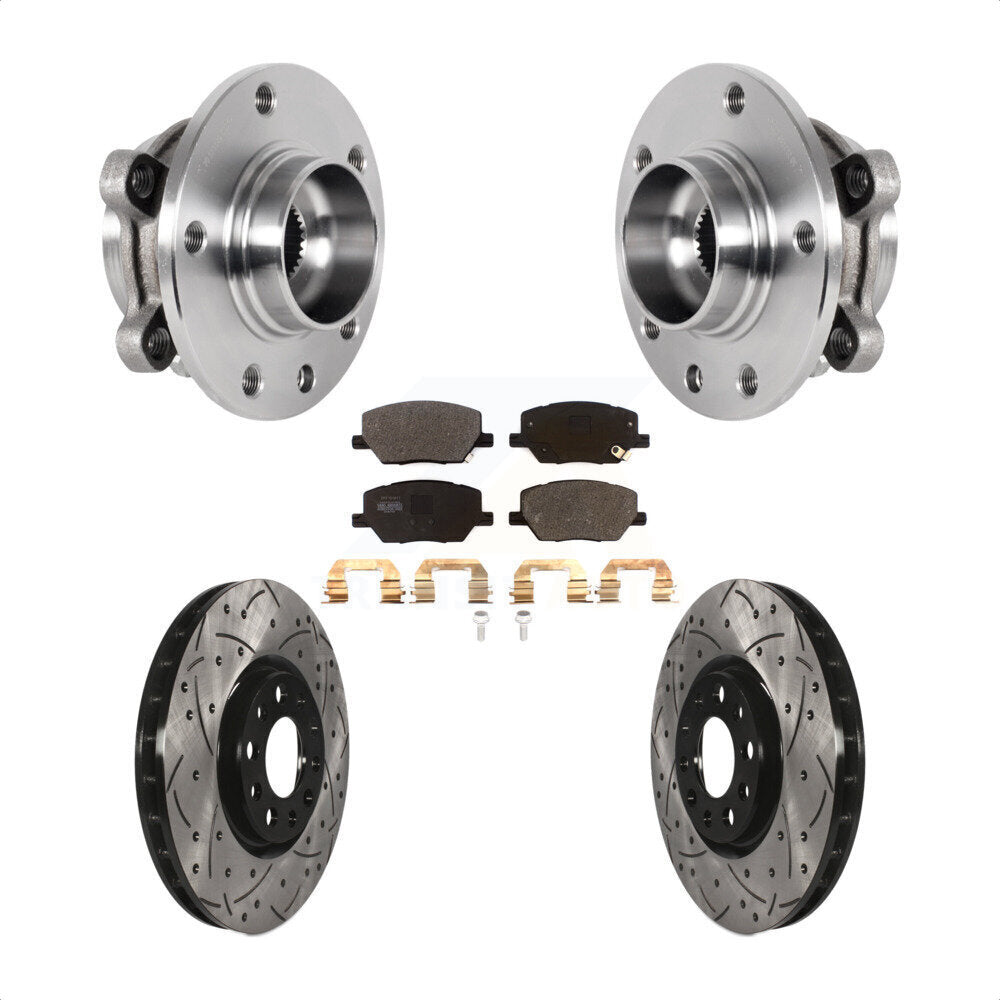 Transit Auto KBB-127068 Wheel Bearing and Hub Assembly for 2015-2022 Jeep Compass, Fiat 500X, Jeep Renegade - Front product image