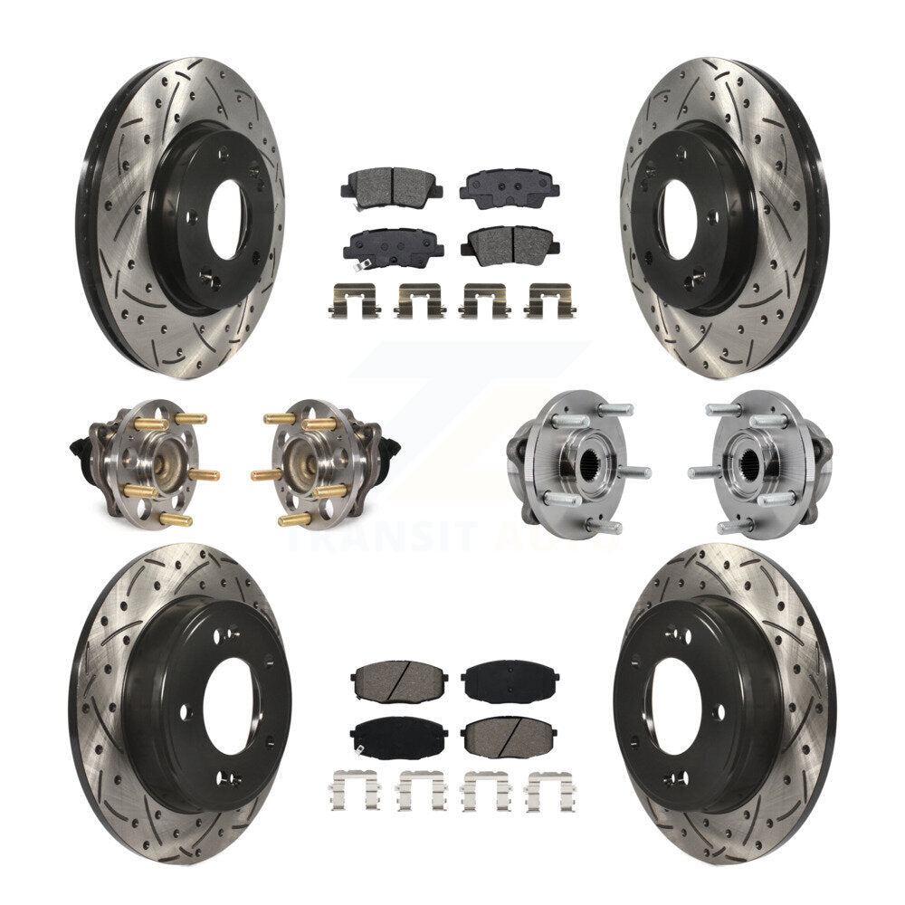 Transit Auto KBB-127080 Wheel Bearing and Hub Assembly for 2017-2019 Kia Soul - Front and Rear product image