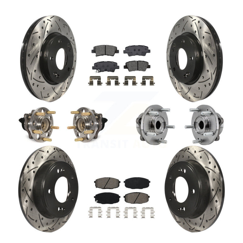 Transit Auto KBB-127080 Wheel Bearing and Hub Assembly for 2017-2019 Kia Soul - Front and Rear product image