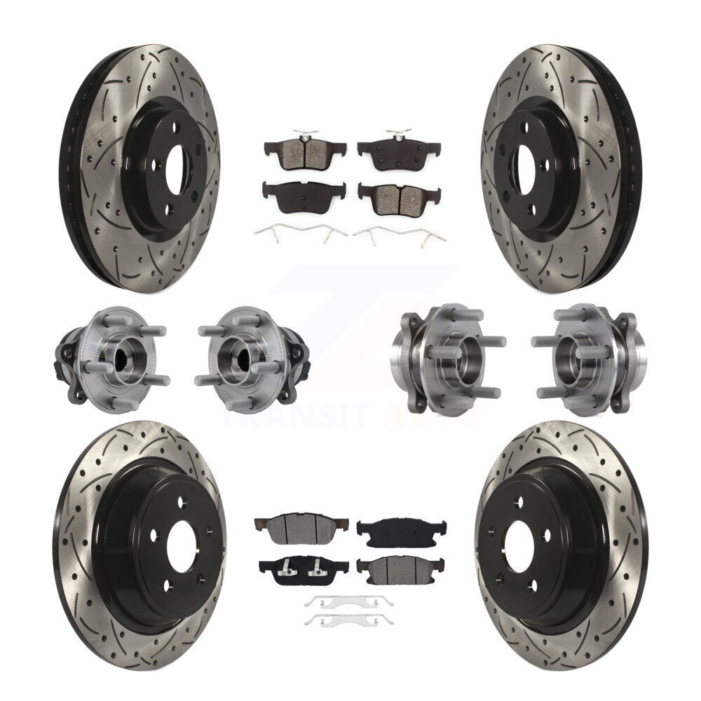 Transit Auto KBB-127098 Wheel Bearing and Hub Assembly for 2015-2018 Ford Edge - Front and Rear product image