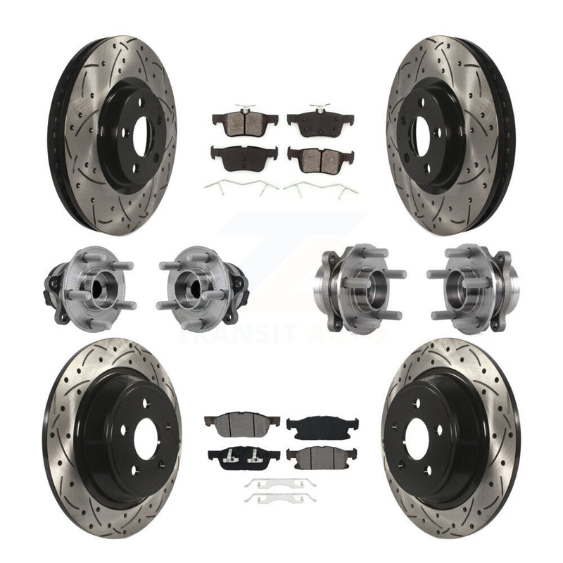 Transit Auto KBB-127098 Wheel Bearing and Hub Assembly for 2015-2018 Ford Edge - Front and Rear product image
