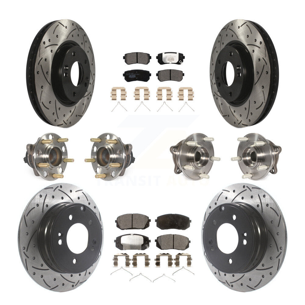 Transit Auto KBB-127128 Wheel Bearing and Hub Assembly for 2016 Hyundai Sonata - Front and Rear product image