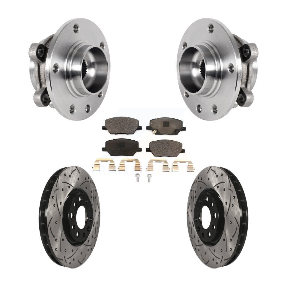 Transit Auto KBB-127152 Wheel Bearing and Hub Assembly for 2015-2022 Jeep Compass, Fiat 500X, Jeep Renegade - Front product image