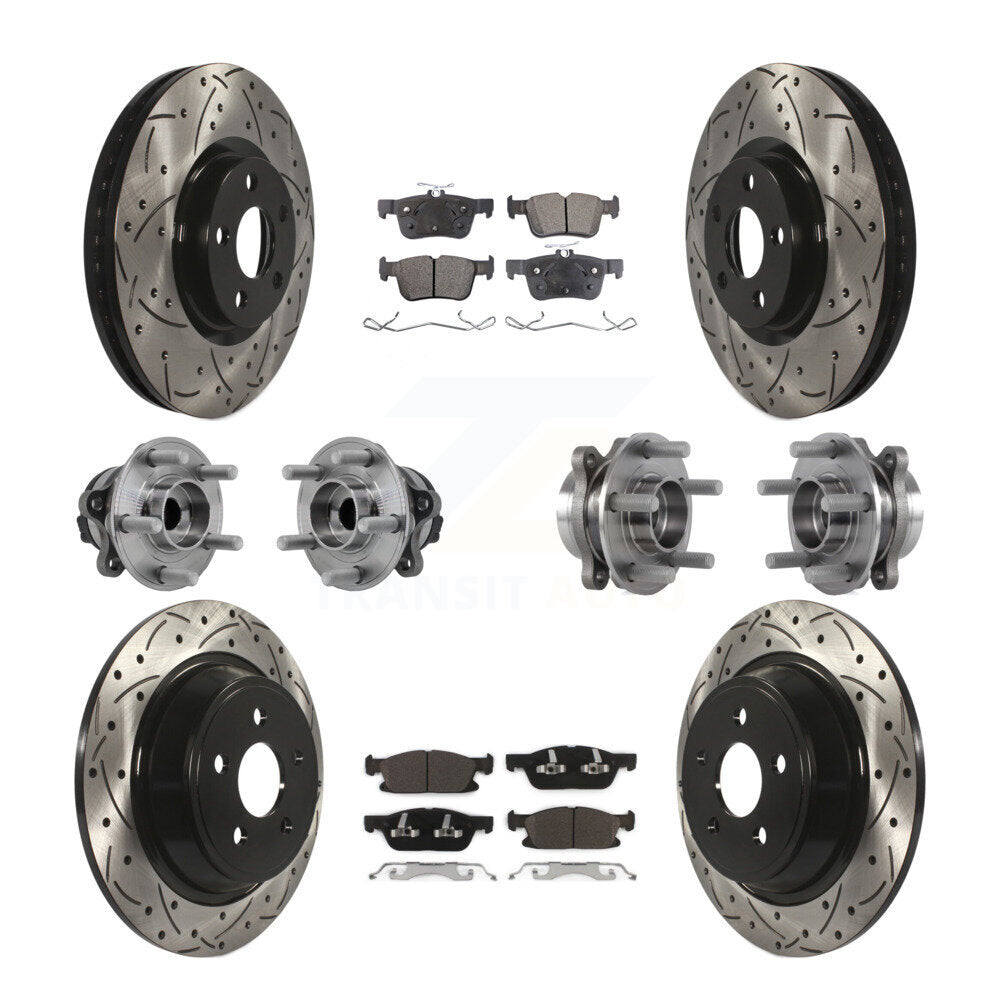 Transit Auto KBB-127723 Wheel Bearing and Hub Assembly for 2015-2018 Ford Edge - Front and Rear product image
