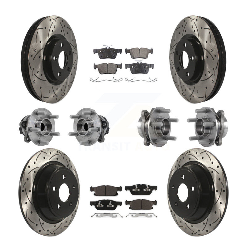 Transit Auto KBB-127723 Wheel Bearing and Hub Assembly for 2015-2018 Ford Edge - Front and Rear product image