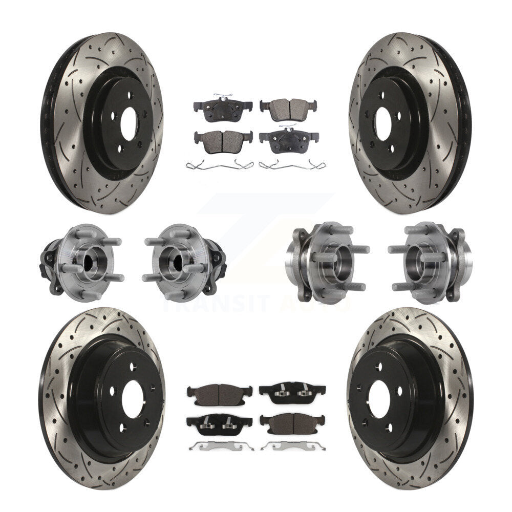 Transit Auto KBB-127725 Wheel Bearing and Hub Assembly for 2015-2023 Lincoln Nautilus, Lincoln MKX, Ford Edge - Front and Rear product image