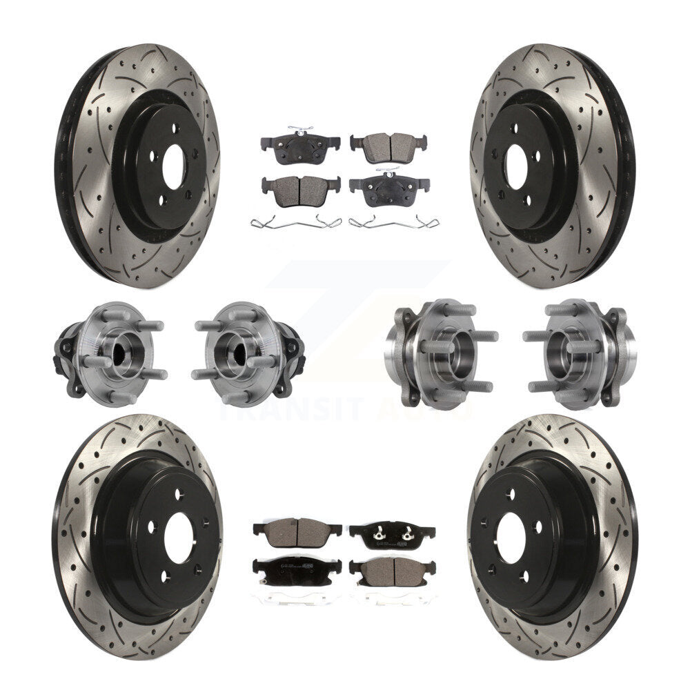 Transit Auto KBB-127726 Wheel Bearing and Hub Assembly for 2018-2020 Lincoln Continental - Front and Rear product image
