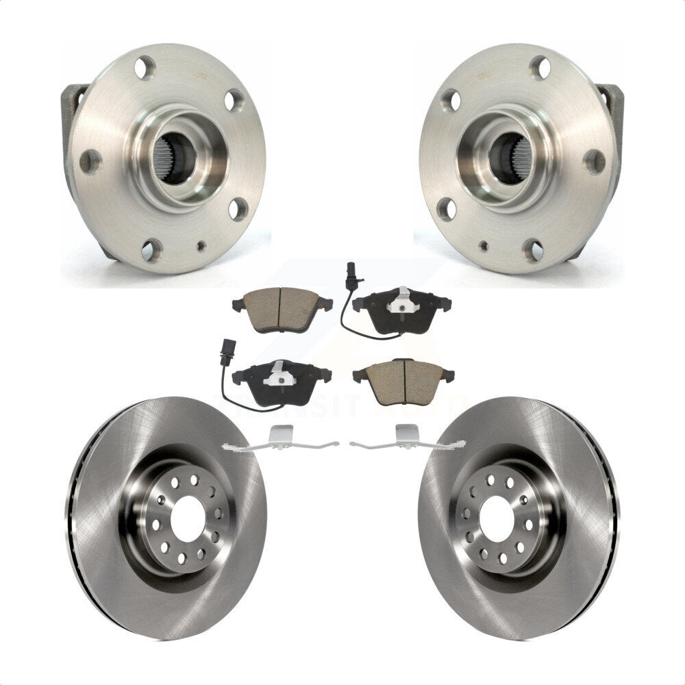Transit Auto KBB-128034 Wheel Bearing and Hub Assembly for 2008 Volkswagen R32 - Front product image