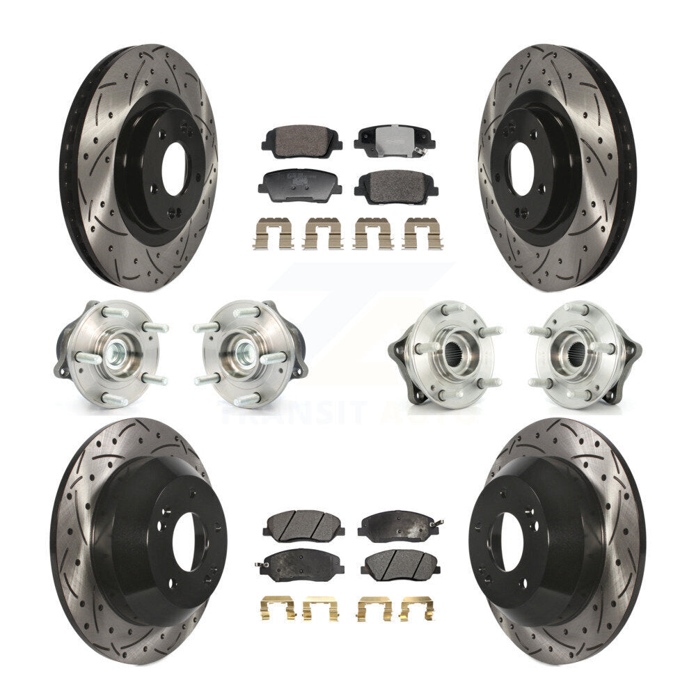 Transit Auto KBB-128803 Wheel Bearing and Hub Assembly for 2013-2015 Hyundai Santa Fe, Hyundai Santa Fe XL - Front and Rear product image