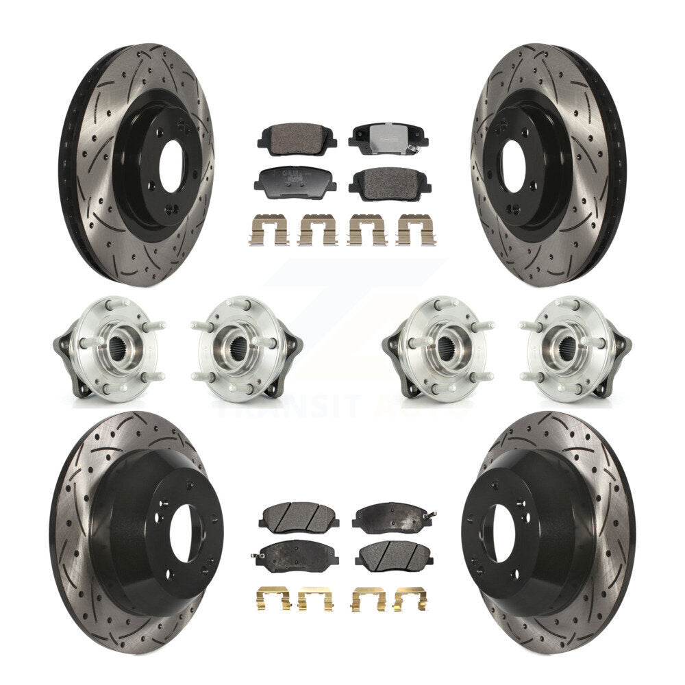 Transit Auto KBB-128804 Wheel Bearing and Hub Assembly for 2013-2015 Hyundai Santa Fe, Hyundai Santa Fe XL - Front and Rear product image