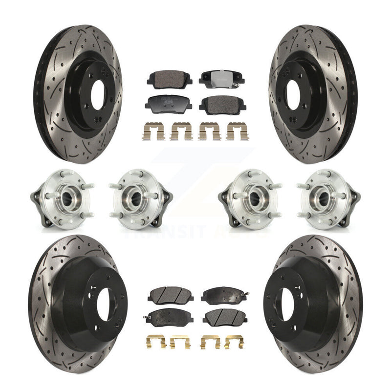 Transit Auto KBB-128804 Wheel Bearing and Hub Assembly for 2013-2015 Hyundai Santa Fe, Hyundai Santa Fe XL - Front and Rear product image