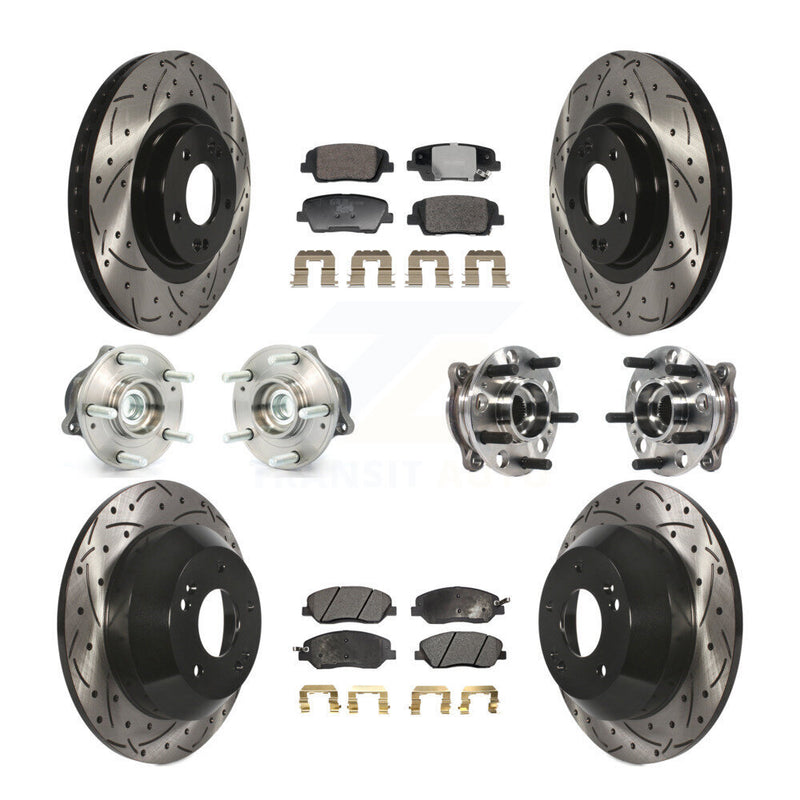 Transit Auto KBB-128805 Wheel Bearing and Hub Assembly for 2015-2016 Hyundai Santa Fe XL, Hyundai Santa Fe - Front and Rear product image
