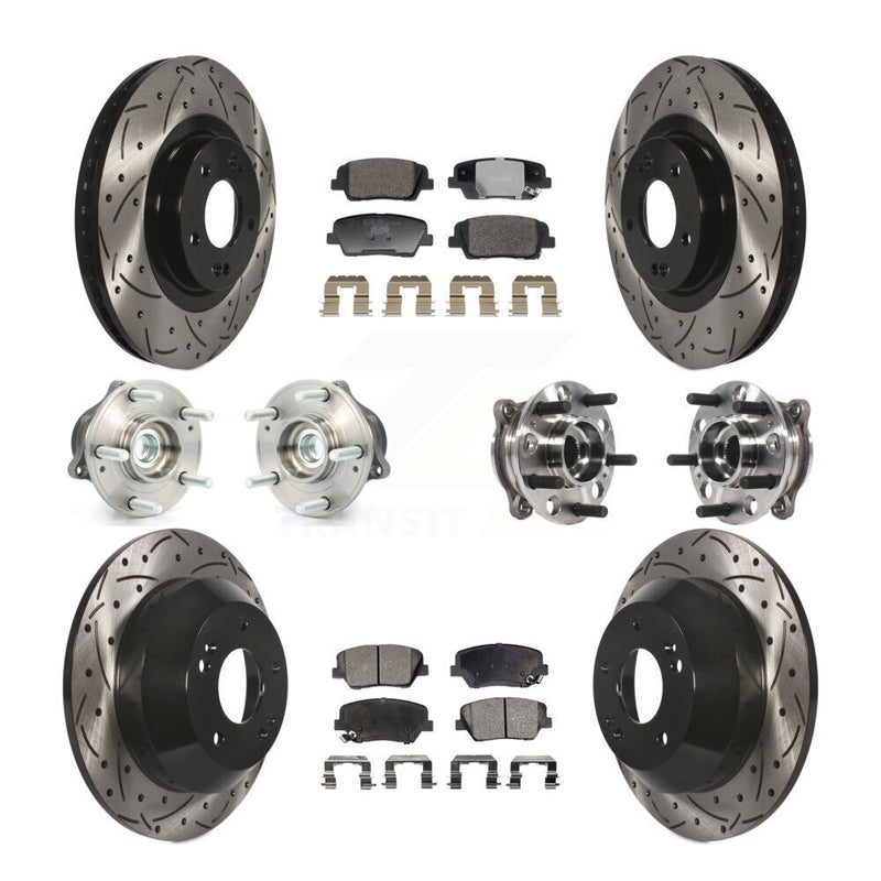 Transit Auto KBB-128809 Wheel Bearing and Hub Assembly for 2015-2016 Hyundai Santa Fe Sport - Front and Rear product image