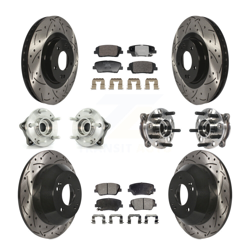 Transit Auto KBB-128810 Wheel Bearing and Hub Assembly for 2015-2016 Hyundai Santa Fe Sport - Front and Rear product image