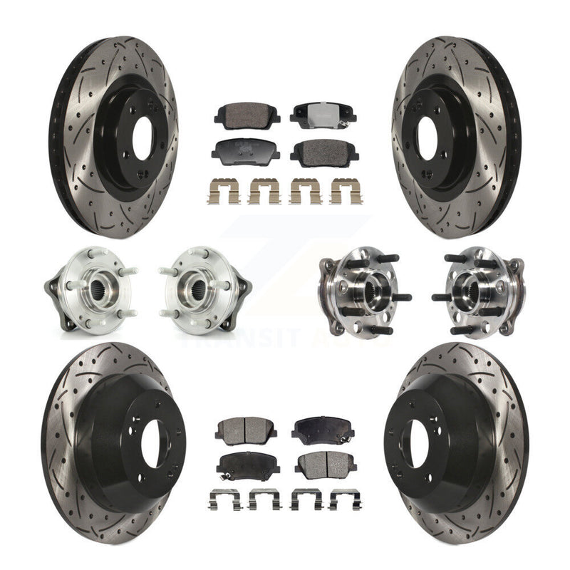 Transit Auto KBB-128810 Wheel Bearing and Hub Assembly for 2015-2016 Hyundai Santa Fe Sport - Front and Rear product image