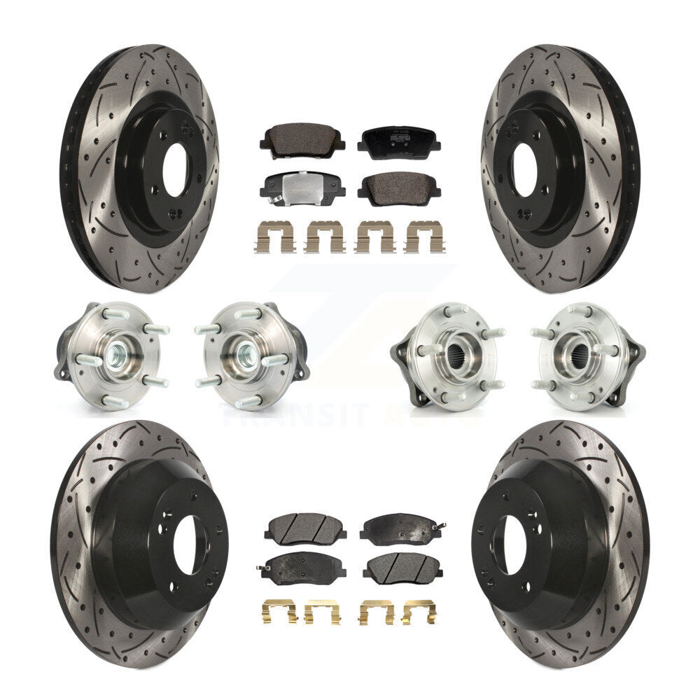 Transit Auto KBB-128834 Wheel Bearing and Hub Assembly for 2013-2015 Hyundai Santa Fe, Hyundai Santa Fe XL - Front and Rear product image