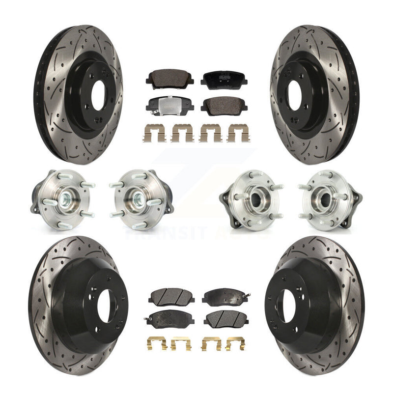 Transit Auto KBB-128834 Wheel Bearing and Hub Assembly for 2013-2015 Hyundai Santa Fe, Hyundai Santa Fe XL - Front and Rear product image
