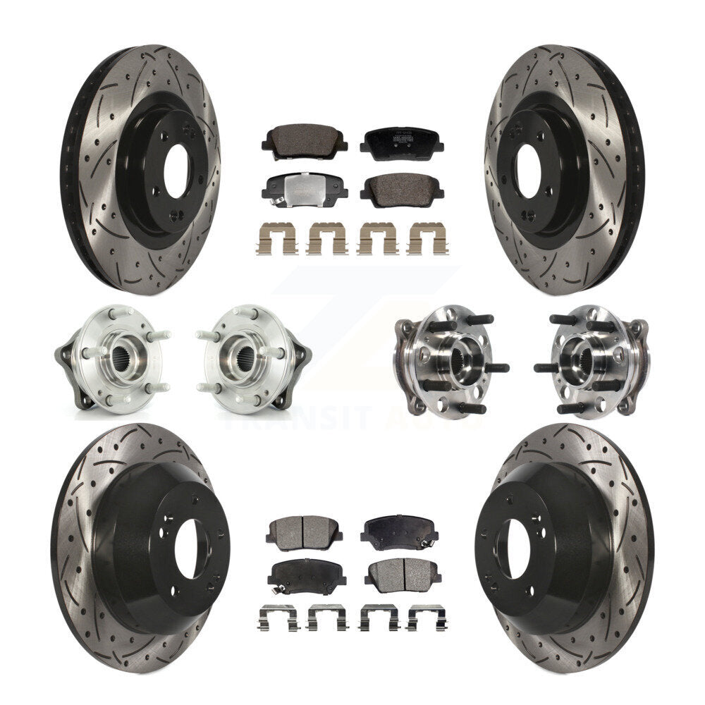 Transit Auto KBB-128841 Wheel Bearing and Hub Assembly for 2015-2016 Hyundai Santa Fe Sport - Front and Rear product image