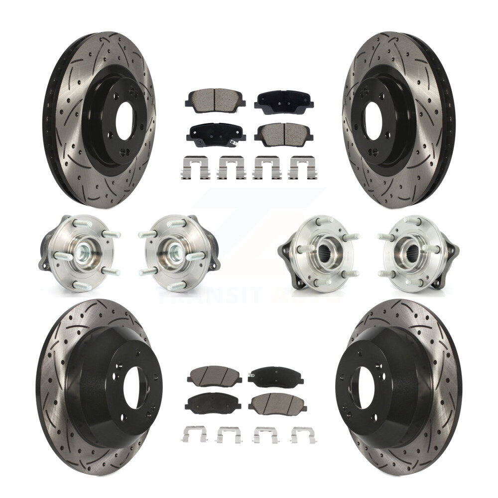 Transit Auto KBB-128869 Wheel Bearing and Hub Assembly for 2013-2015 Hyundai Santa Fe, Hyundai Santa Fe XL - Front and Rear product image