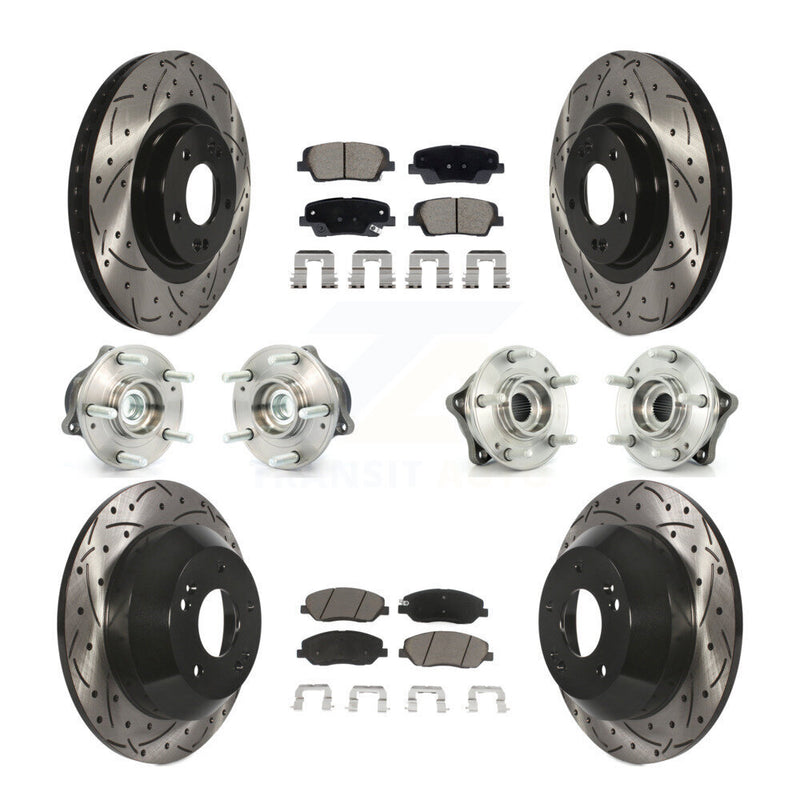 Transit Auto KBB-128869 Wheel Bearing and Hub Assembly for 2013-2015 Hyundai Santa Fe, Hyundai Santa Fe XL - Front and Rear product image
