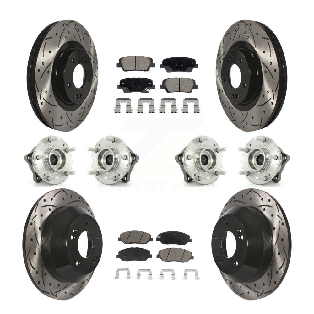 Transit Auto KBB-128870 Wheel Bearing and Hub Assembly for 2013-2015 Hyundai Santa Fe, Hyundai Santa Fe XL - Front and Rear product image