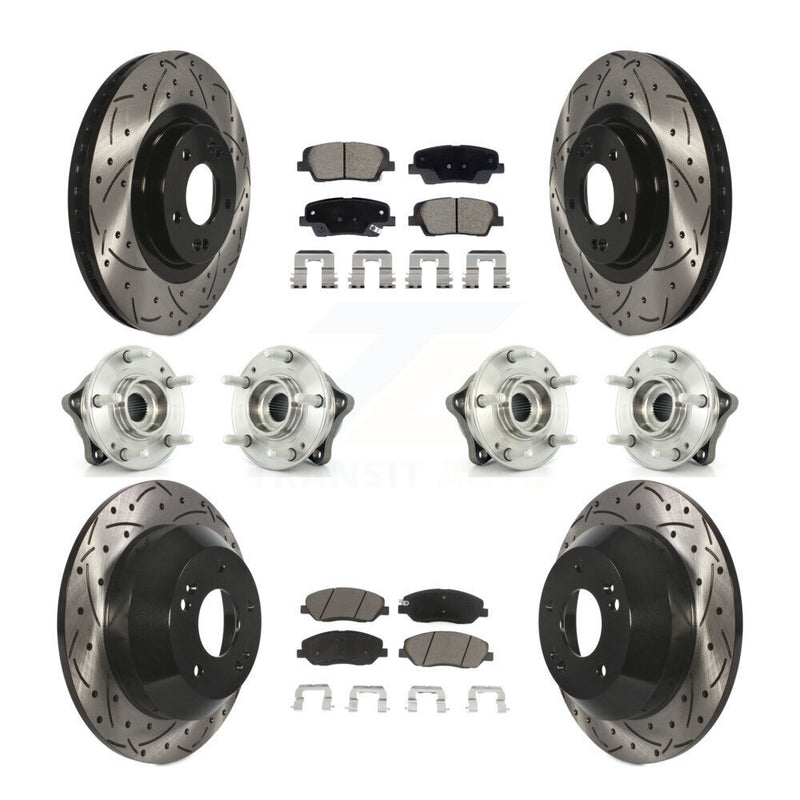 Transit Auto KBB-128870 Wheel Bearing and Hub Assembly for 2013-2015 Hyundai Santa Fe, Hyundai Santa Fe XL - Front and Rear product image